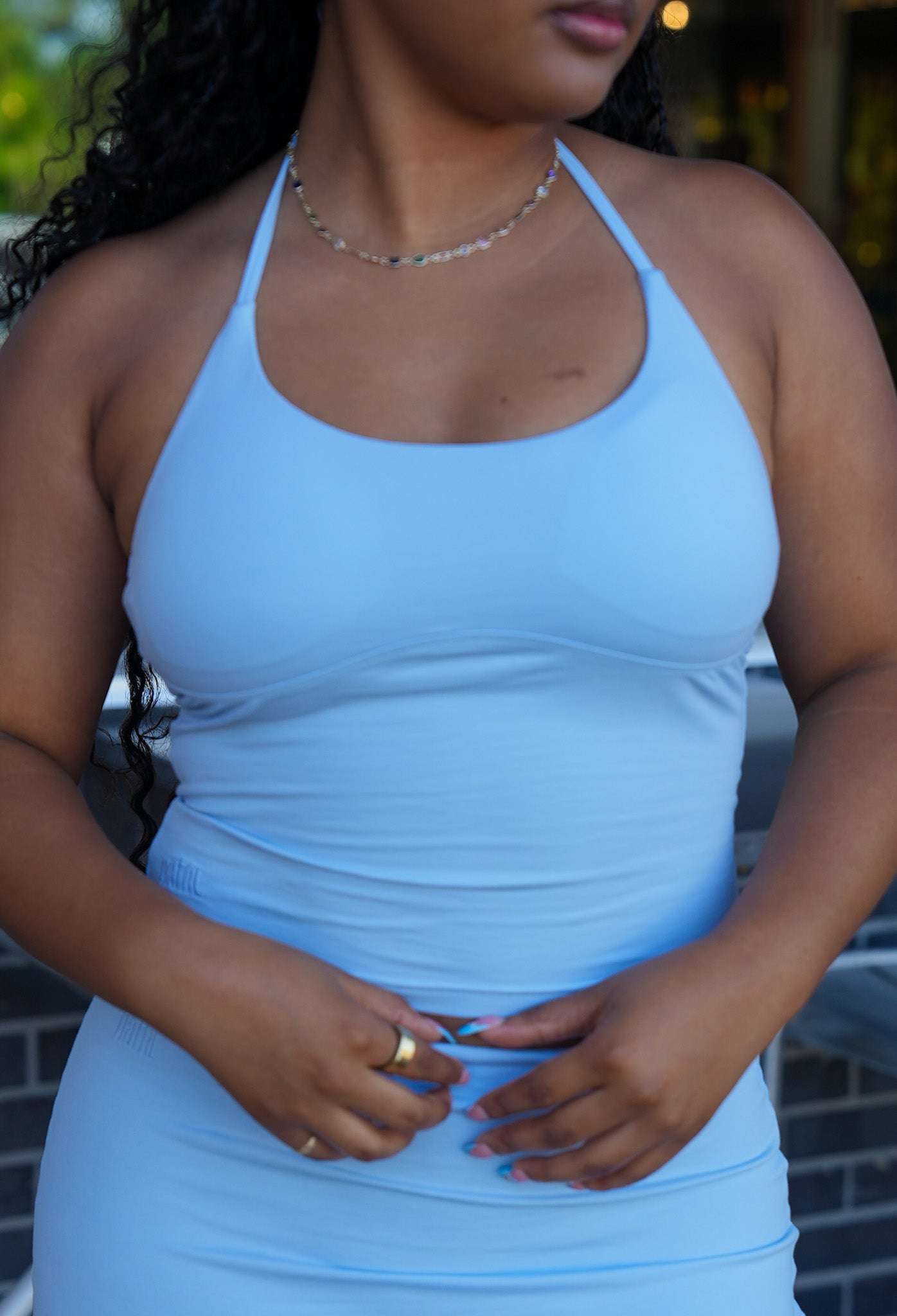 Organic Cotton Tie Halter Top